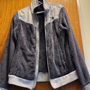Grey North Face Sweater Jacket